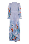 Uslada Silk Dress - Blue Garden