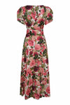 Lubava Silk Cotton Dress - Red Peony