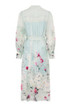 Aglaya Silk Dress - Mint Garden