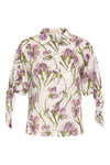 Pelageya Silk Cotton Blouse - Lilac Iris