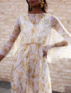 Fekla Silk Dress -  Yellow Iris